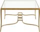 Magnussen Home® Lorena Burnished Brass Rectangular Cocktail Table-2