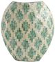 A & B Home Capiz Beige/Green Vase-2