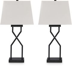 Signature Design by Ashley® Brookthrone 2-Piece Black Table Lamp