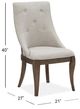 Magnussen Home® Roxbury Manor Beige/Homestead Brown Dining Arm Chair-2