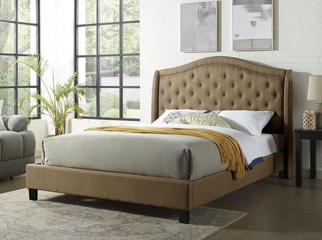 Furniture of America® Carly Brown California King Panel Bed-4