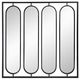 A & B Home Black Square Frame Mirror-1
