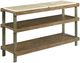 Hammary® Amara Taupe Sofa Table with Natural Marble Top and Gray Frame-0