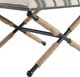 Linon Logue Campaign Black/Cream Accent Stool -4