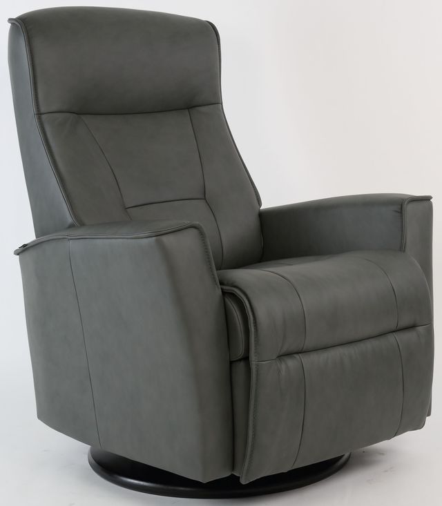 Fjords® Relax Harstad Grey Large Dual Motion Swivel Recliner-2