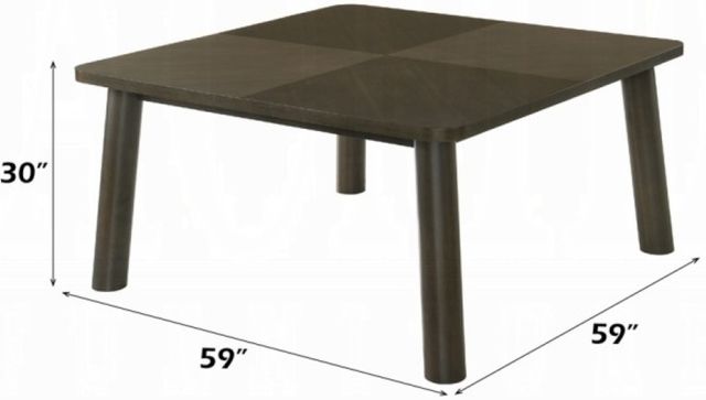 ACME Furniture Mallin Walnut Dining Table-2