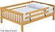 Crate Designs™ Furniture Classic Full XL Mission Upper Bunk Bed-0