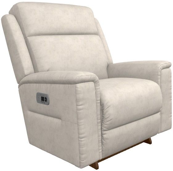 La-Z-Boy® Ace Oyster Power Rocking Recliner with Headrest and Lumbar-0