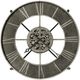 Howard Miller® Elon Aged Silver Clock Table-4