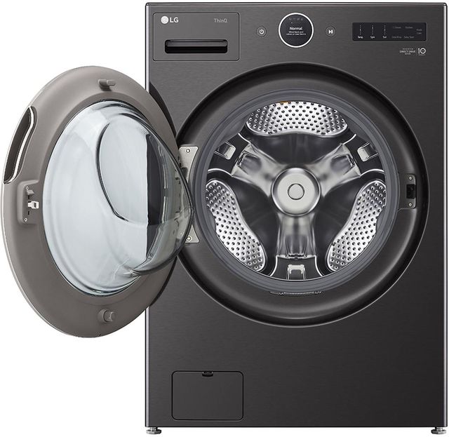 LG 5.0 Cu. Ft. Black Steel Front Load Washer-2