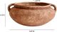 TOV Furniture Earthenware Wide Bowl Terracotta Flower Vase-2