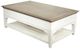 Riverside Furniture Myra Natural Leg Coffee Table with Paperwhite Base-4