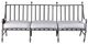 A & B Home Quinby Black/White Metal Outdoor Sofa-1