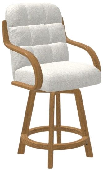 Chromcraft Customizable Ryland Swivel Bar Height Dining Stool-4