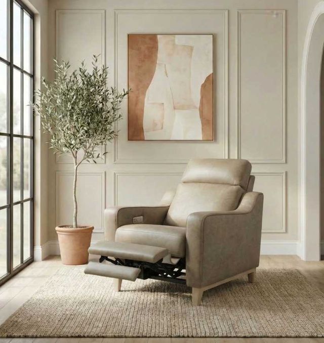 Liberty Furniture Como Dakota Camel Leather Zero Gravity Power Recliner-3