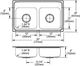 Elkay Lustertone® Classic Lustrous Satin 29" x 18" x 6" 1-Hole Equal Double Bowl Drop-In ADA Sink-2