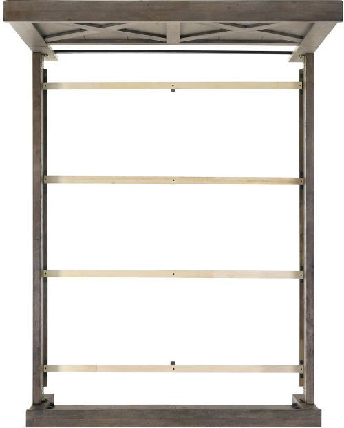 Elements International Maverick 4-Piece Antique Gray Queen Panel Bedroom Set-3