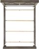 Elements International Maverick 4-Piece Antique Gray Queen Panel Bedroom Set-3