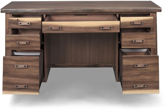 homestyles® Forest Retreat Brown Pedestal Desk-1