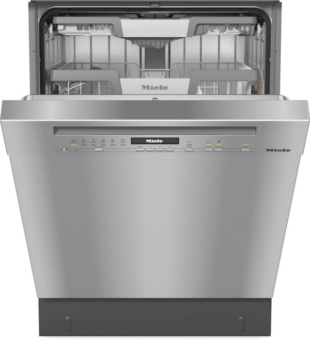 Miele 24" Clean Touch Steel Front Control Built In Dishwasher 