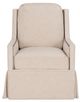 Fairfield® Customizable Kelly Skirted Swivel Chair with Maple Frame-1
