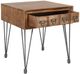 Jofran Inc. American Vintage Brown End Table with Gray Base-3