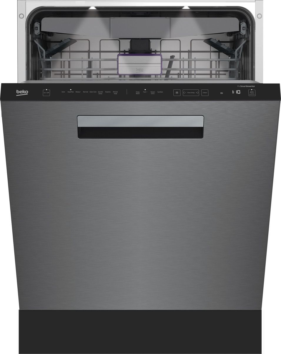 Beko 24" Fingerprint-Free Stainless Steel Top Control Built In Dishwasher