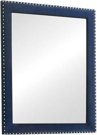 Coaster® Melody Pacific Blue Upholstered Dresser Mirror