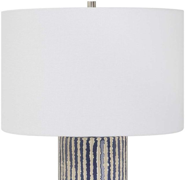 Uttermost® Havana Cobalt Glazed Stripes Table Lamp-3