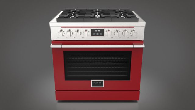 Fulgor® Milano 35.75" Glossy Red Replacement Door Kit-2