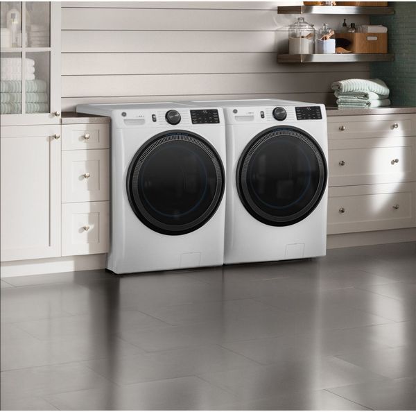 GE White Front Load Laundry Pair