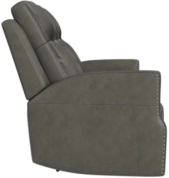 Flexsteel® Maxwell Cinder Power Reclining Sofa with Power Headrests and Lumbar-3