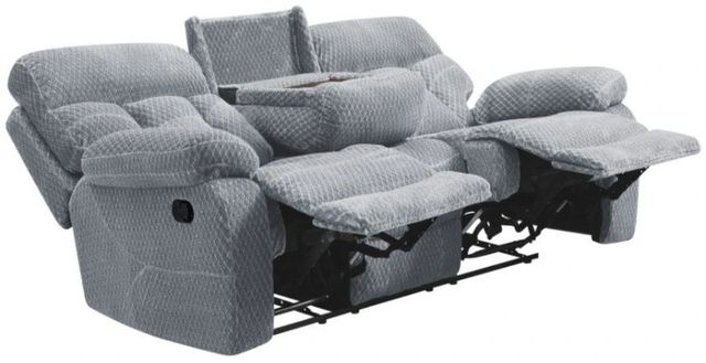 New Classic® Home Furnishings Bravo Stone Gray Dual Manual Reclining Sofa-2
