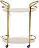 Signature Design by Ashley® Tarica Cream/Gold Bar Cart-1