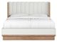 A.R.T. Furniture® Portico Cream Upholstered Queen Shelter Panel Bed-1