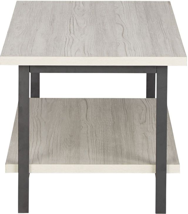 Signature Design by Ashley® Bayflynn Whitewash Coffee Table with Gray Framework-2