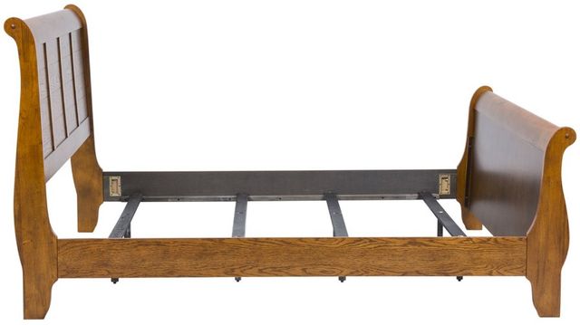 Liberty Furniture Grandpas Cabin Aged Oak California King Sleigh Bed-3