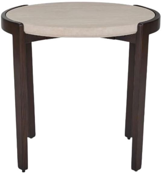 Flexsteel® Palette Beige Tall Bunching Table with Brown Base-1