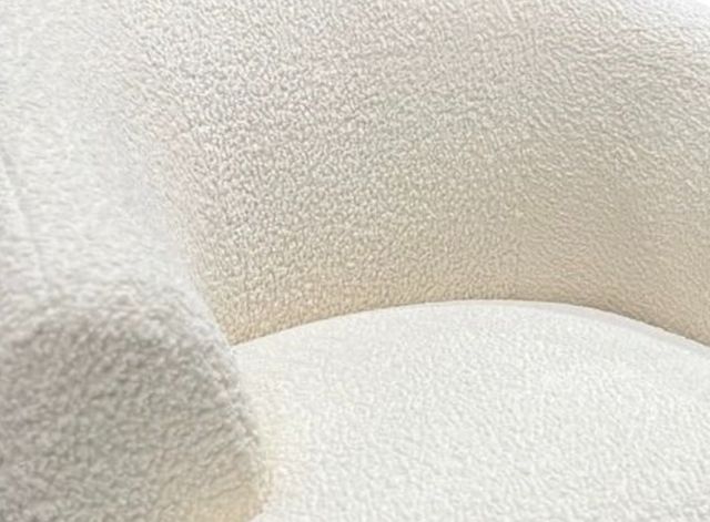 Home Trends & Design Gatsby Estelle Cream Swivel Accent Chair-1