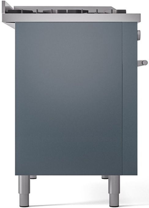 Ilve® Professional Plus II 48" Blue Grey Pro Style Dual Fuel Range-3