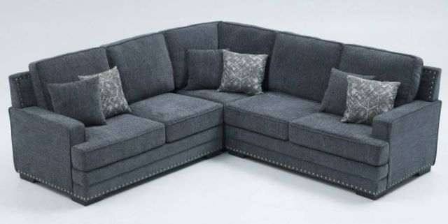 Milton Greens Stars 2-Piece Dark Gray L-Shape Sectionals-1