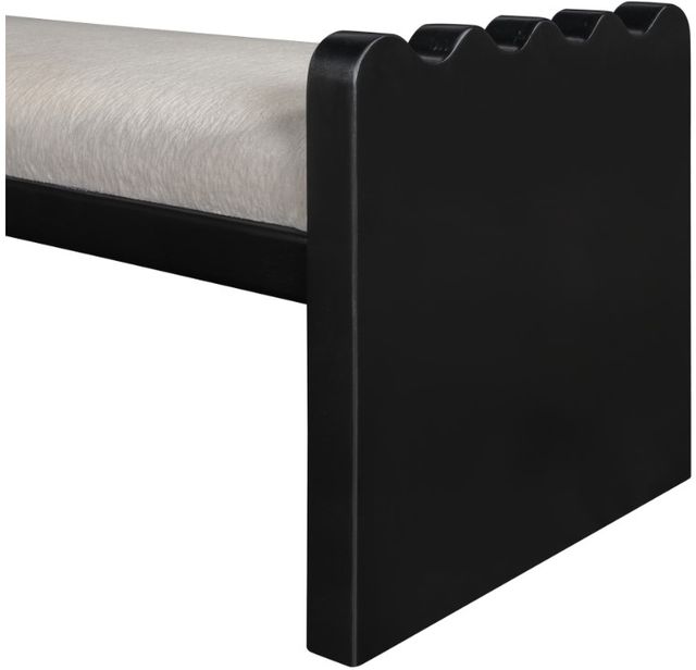 Meridian Furniture Sonia Beige/Black Bench-3