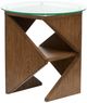 Magnussen Home® Vector Russet Brown Round Accent Table-0