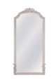 Bassett Mirror Coltrane Distressed White Floor Mirror-0