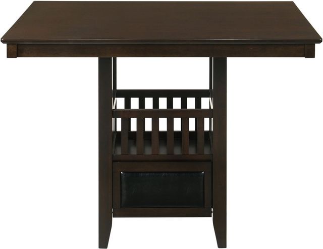 Coaster® Jaden Espresso Square Counter Height Table With Storage-1