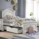 Westwood Design Olivia Brushed White Youtth Twin Panel Bed-1
