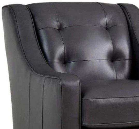 Smith Brothers Customizable 203 Leather Accent Chair-1