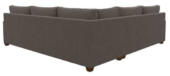 La-Z-Boy® Wilmette 2-Piece Greystone Leather Sectional-2