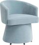 TOV Furniture Kristen Faded Blue Rolling Desk Chair-0