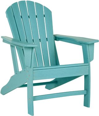 Signature Design by Ashley® Sundown Treasure Turquoise Plastic Outdoor Adirondack Chair